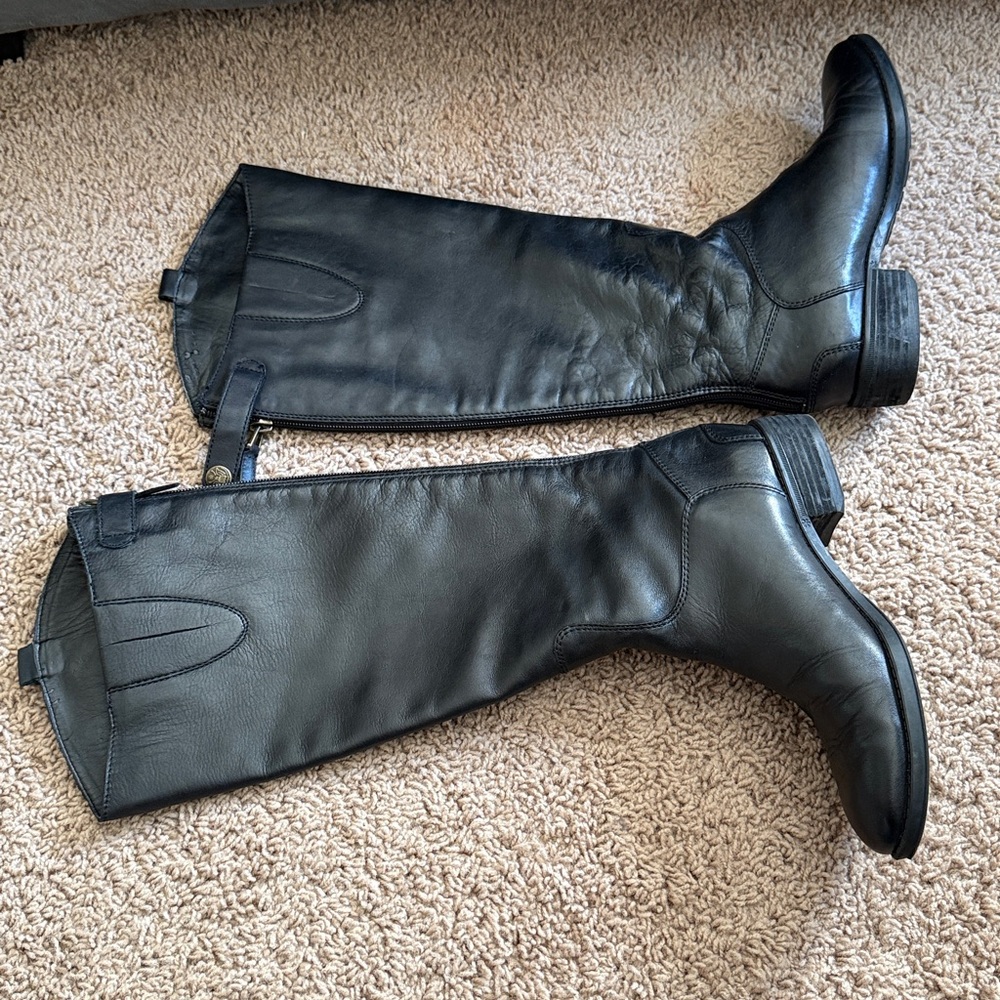 Sam Edelman Black Leather Riding Boots
